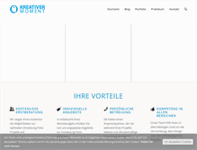 Tablet Screenshot of kreativermoment.de
